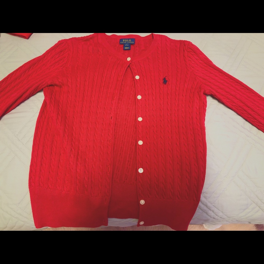 Ralph Lauren Polo Red Cardigan